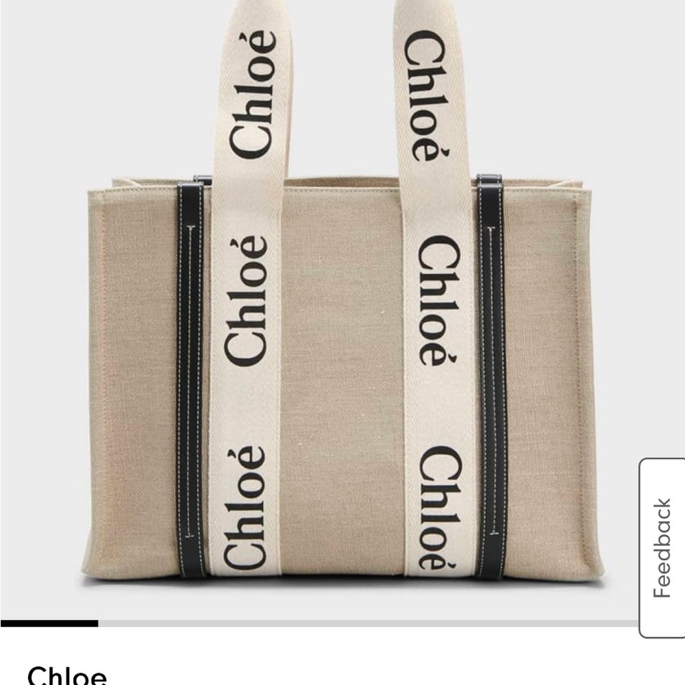 Beige Canvas Tote Bag